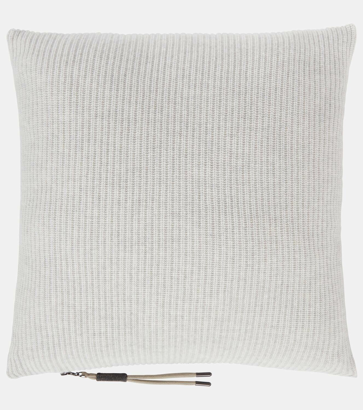 Brunello Cucinelli Ribbed-knit cashmere pillow