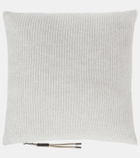 Brunello Cucinelli Ribbed-knit cashmere pillow