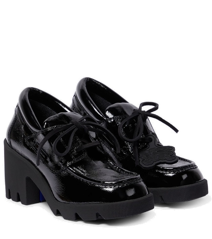 Photo: Burberry Stride leather loafer pumps
