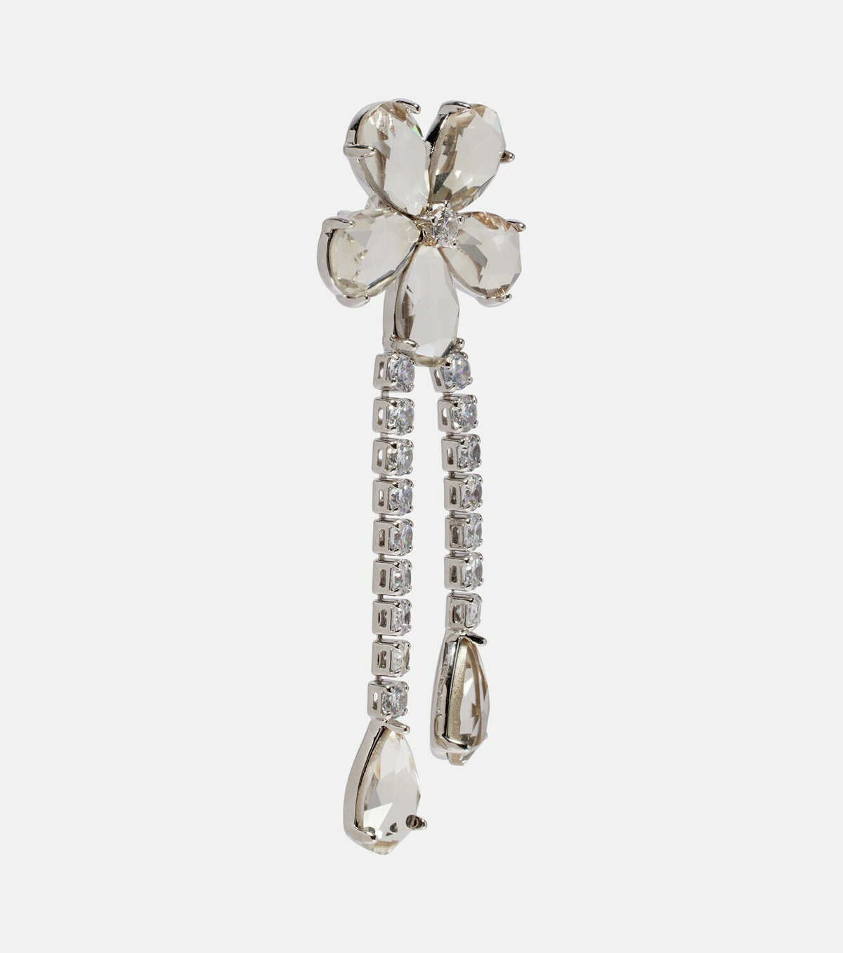 Self-Portrait Crystal-embellished drop earrings