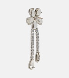 Self-Portrait Crystal-embellished drop earrings