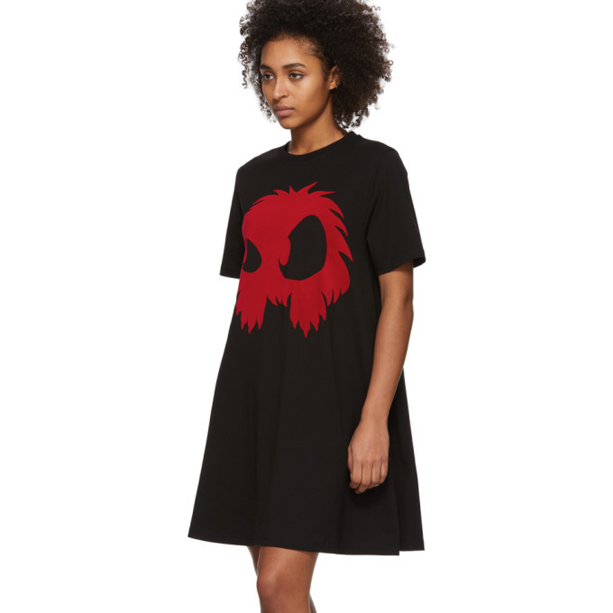 alexander mcqueen black and red dress Alexander McQueen Silk Embroidered Wiggle Dress 2009