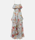 Zimmermann Roselight floral ruffled silk maxi dress