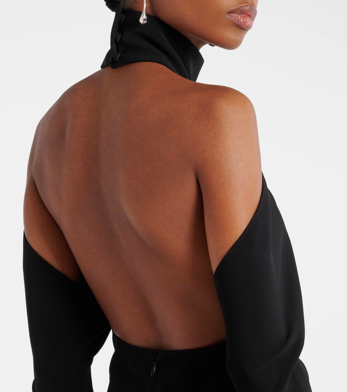 Courrèges Circle open-back high-neck gown