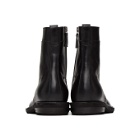 Haider Ackermann Black Leather Lace-Up Boots