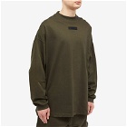Fear of God ESSENTIALS Men's Spring Tab Long Sleeve T-Shirt in Ink