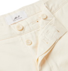 Mr P. - Garment-Dyed Cotton-Twill Bermuda Shorts - White