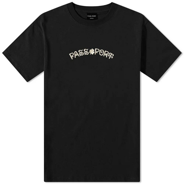 Photo: Pass~Port Men's Sham Embroidery T-Shirt in Black