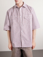 Willy Chavarria - SS Corcoran Checked Woven Shirt - Red