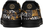 Versace Jeans Couture Black & Gold Court 88 Sneakers