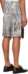 Olly Shinder White & Black Gardiner Shorts