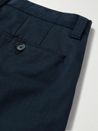 NN07 - Clement 1699 Straight-Leg Stretch Organic Cotton Twill Trousers - Blue