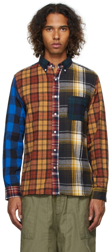 Photo: BEAMS PLUS Paneled Nell Shaggy Button-Down Shirt