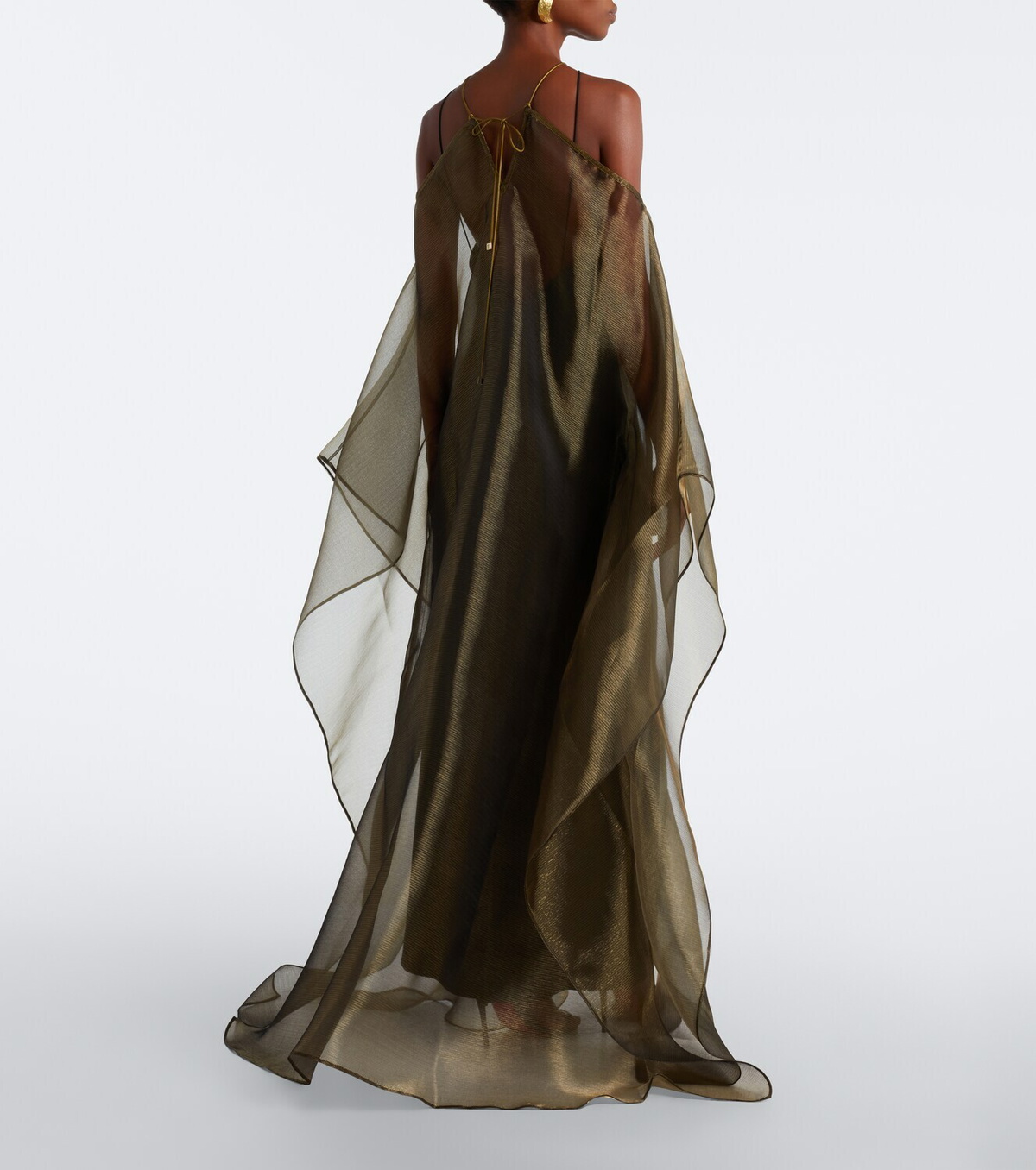 Taller Marmo Sza Sza draped organza kaftan