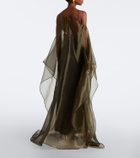 Taller Marmo Sza Sza draped organza kaftan