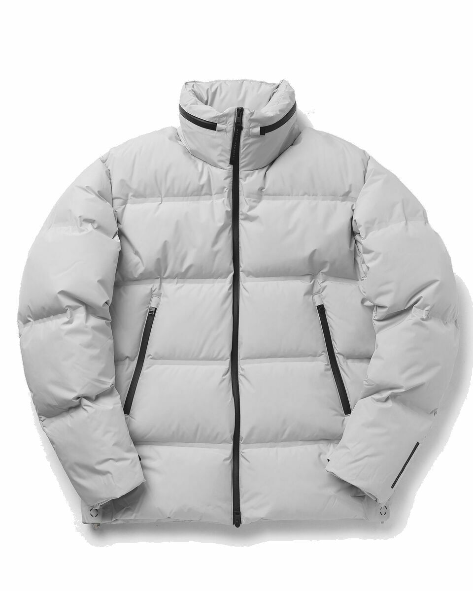Photo: Norse Projects Stand Collar Short Down Jacket Grey - Mens - Down & Puffer Jackets