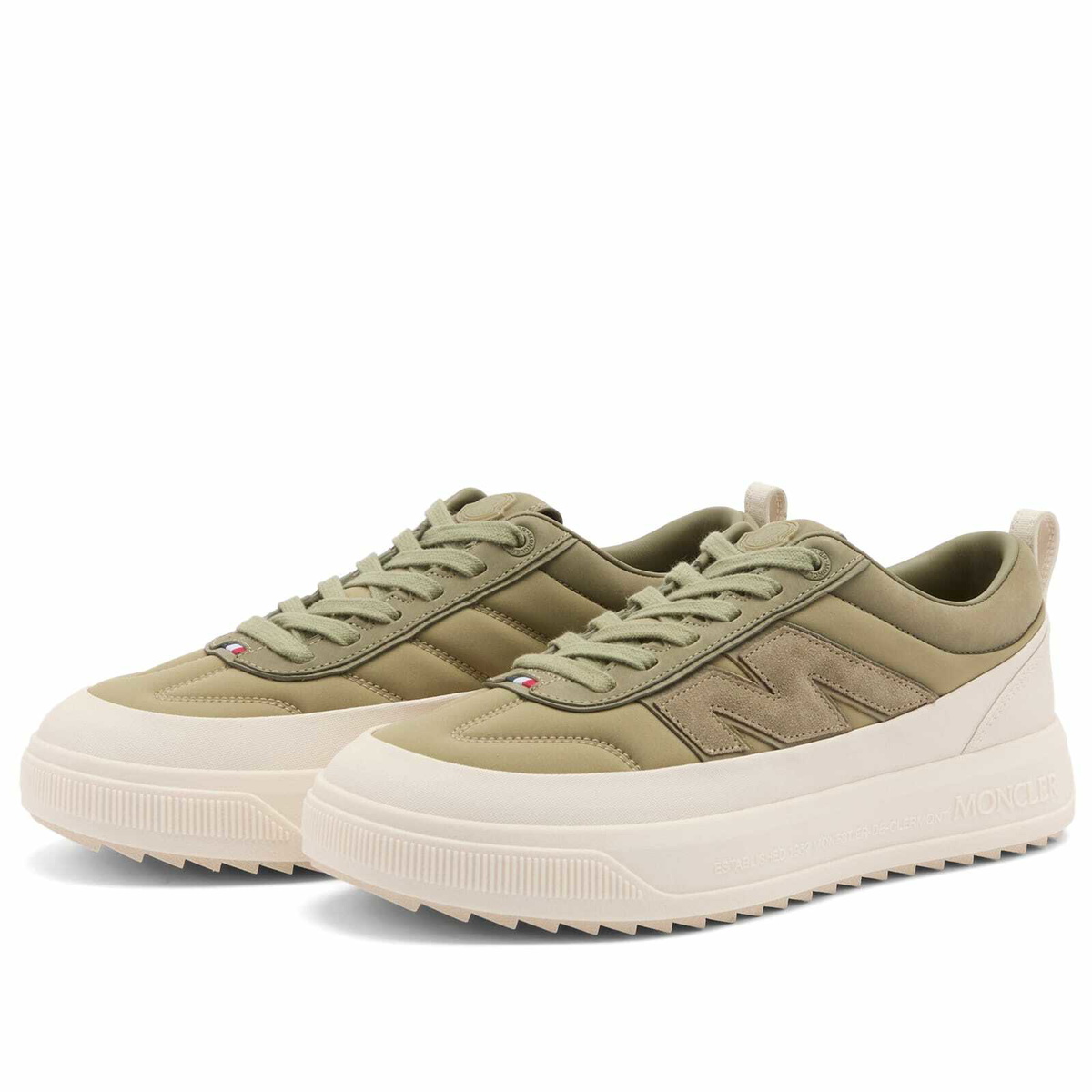 Moncler Men's Monpulse Low Top Sneakers in Green