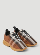 Burberry - Padded Classic Sneakers in Brown