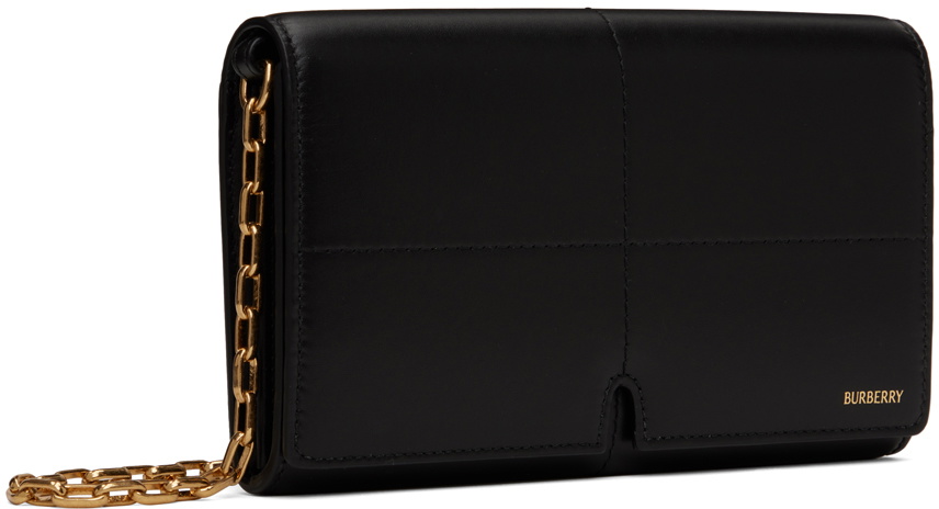 【BURBERRY】ブラック スニップ Chain Strap ウォレット Burberry Black Snip Chain Strap Wallet Bag Burberry