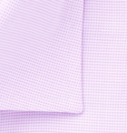 Canali - Lilac Pin-Dot Cotton-Jacquard Shirt - Men - Purple