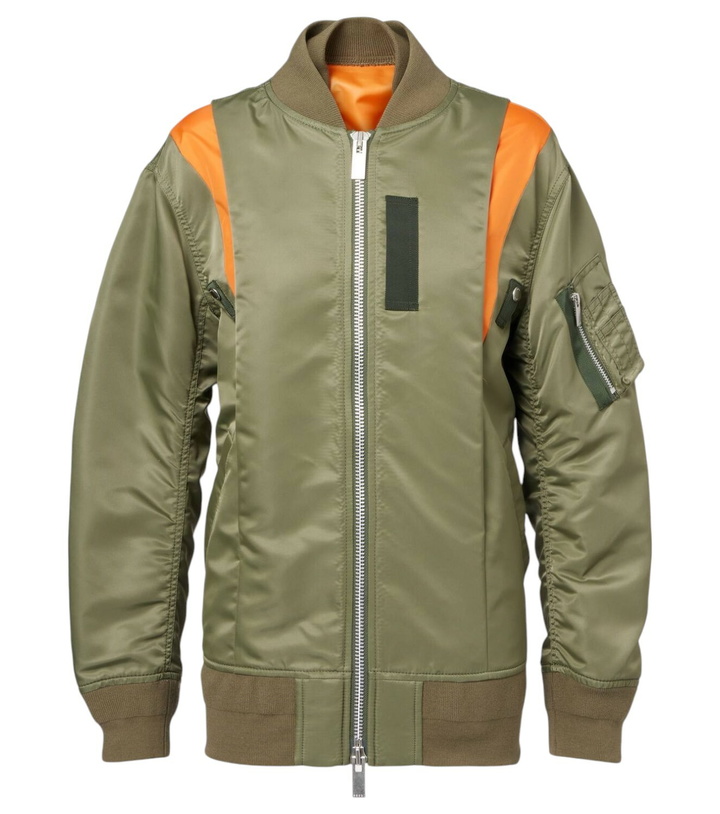 Sacai - Hybrid bomber jacket Sacai
