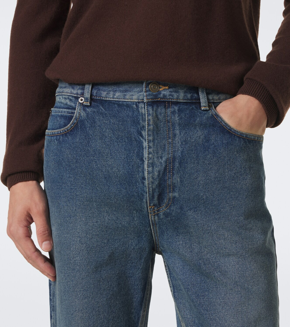 The Row Vanya straight jeans