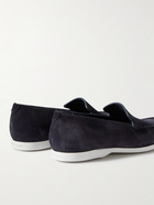 Manolo Blahnik - Monaco Suede Loafers - Blue