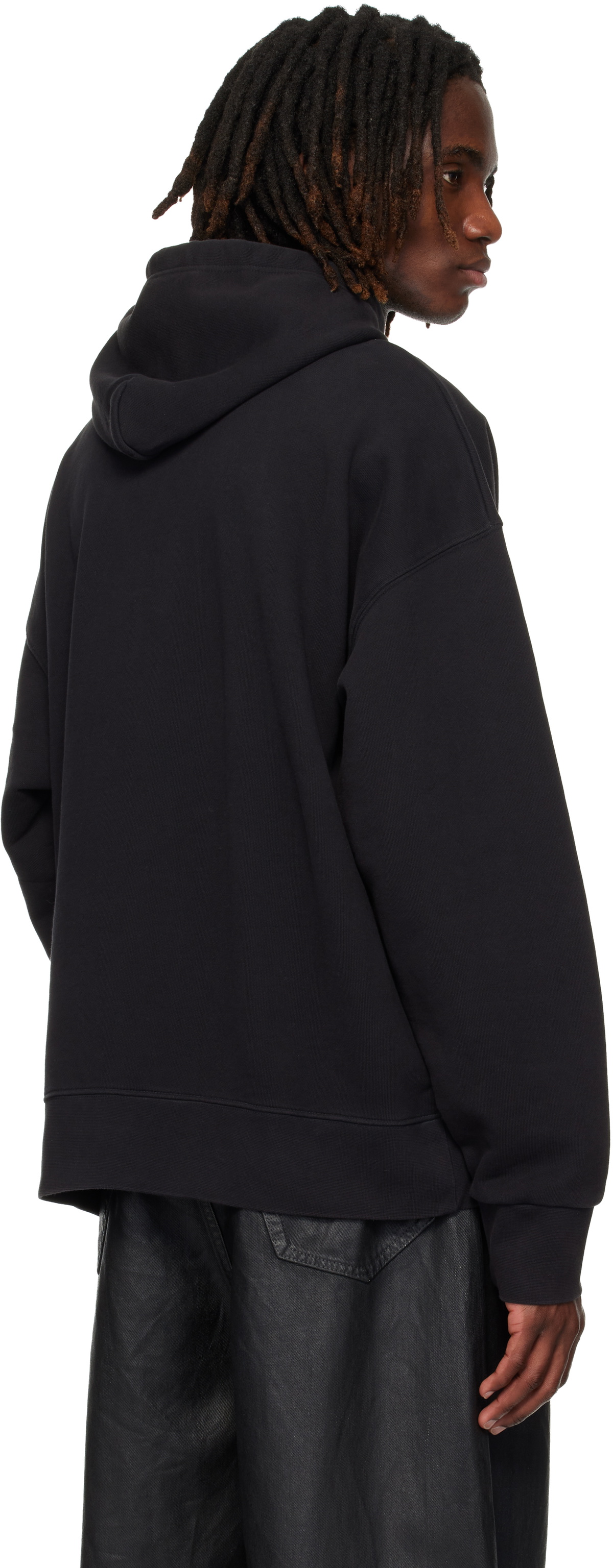 VAQUERA Black Trompe l'Oeil Zip Hoodie