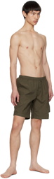 C.P. Company Khaki Garment-Dyed Swim Shorts