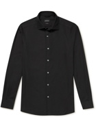 Ermenegildo Zegna - Cotton and Cashmere-Blend Shirt - Black