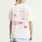 Damson Madder Women's Slow Life Crossword Graphic T-Shirt in Off White
