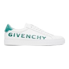 Givenchy White and Green Urban Knots Sneaker