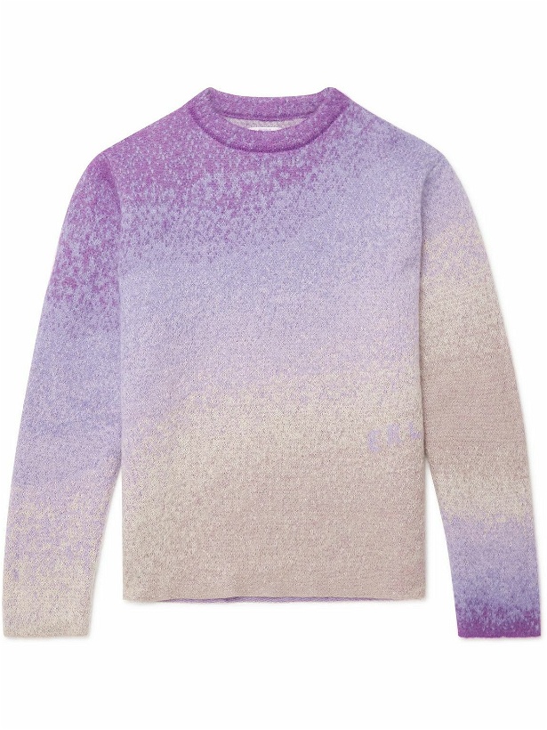 Photo: ERL - Dégradé Mohair-Blend Sweater - Purple