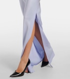 Alex Perry Cutout draped satin crêpe gown