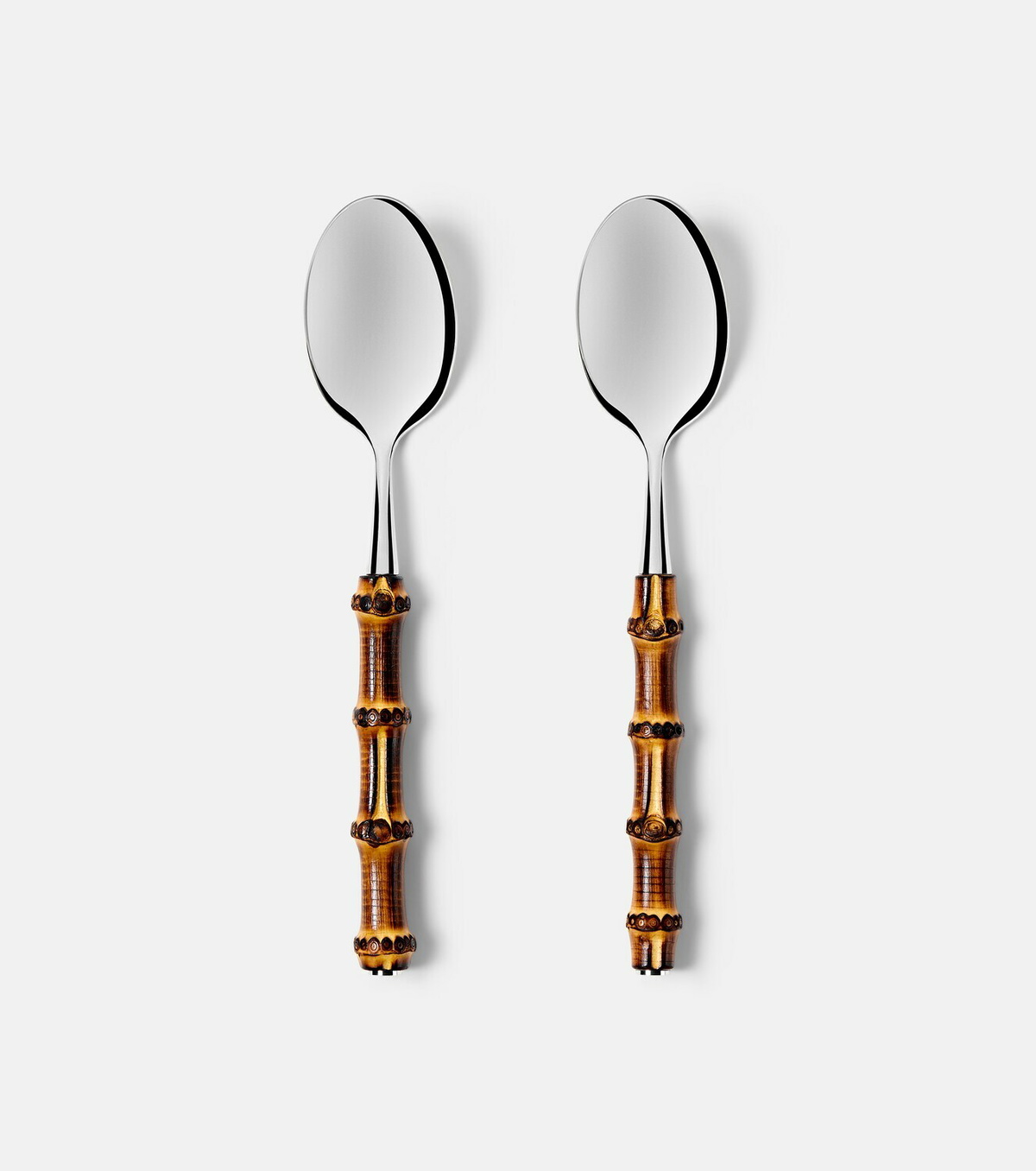 Gucci Bamboo set of 2 stainless steel spoons