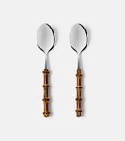 Gucci Bamboo set of 2 stainless steel spoons
