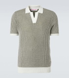 Orlebar Brown Horton crochet cotton polo sweater