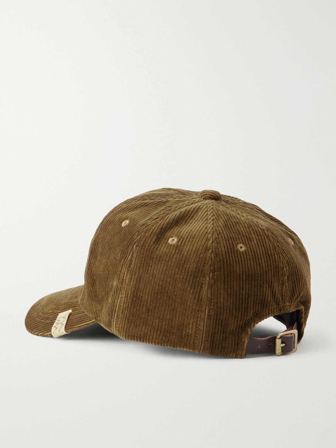 Visvim - Logo-Embroidered Cotton-Corduroy Cap - Brown