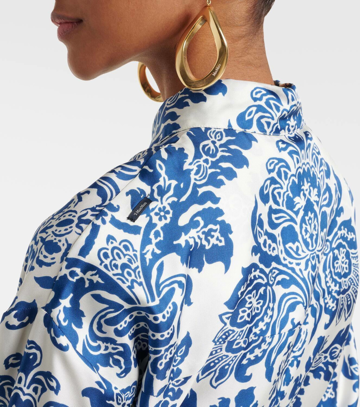 'S Max Mara Camelia printed silk midi dress