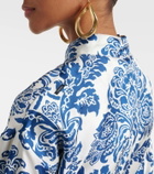 'S Max Mara Camelia printed silk midi dress