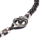 Mikia Men's Beaded Bracelet in Rainbow Obsidian