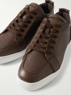 Christian Louboutin - Rantulow Full-Grain Leather Sneakers - Brown