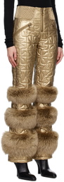 Moose Knuckles x Telfar Gold Telfar Edition Quilted Bomber Trousers