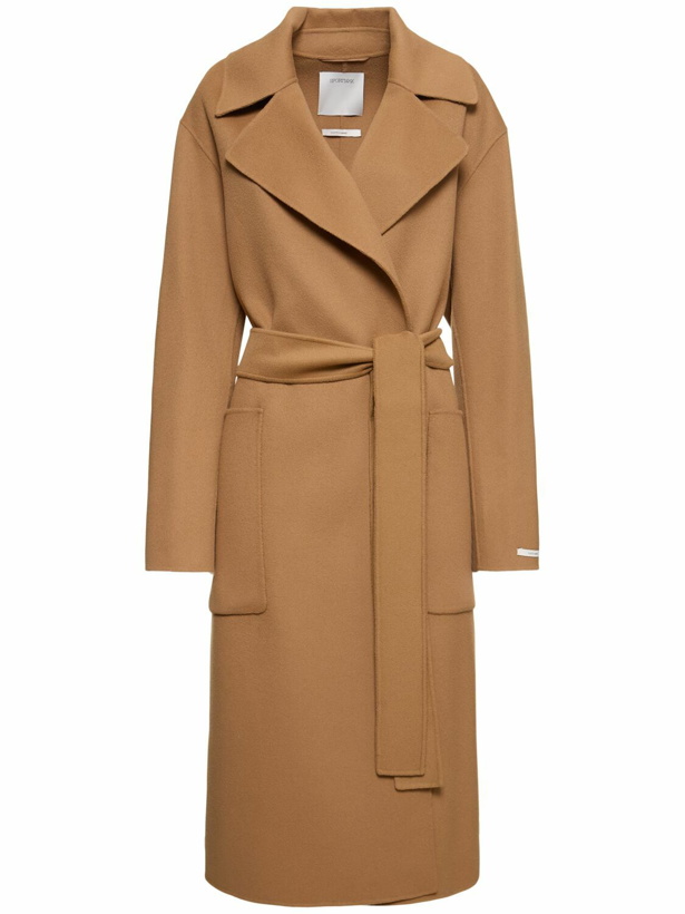 Photo: SPORTMAX Veleno Double Breast Belted Wool Coat