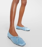 D'Accori Cara satin ballet flats