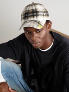Acne Studios - Distressed Logo-Appliquéd Checked Cotton-Twill Baseball Cap