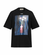 Msgm Mens T-shirt in Black