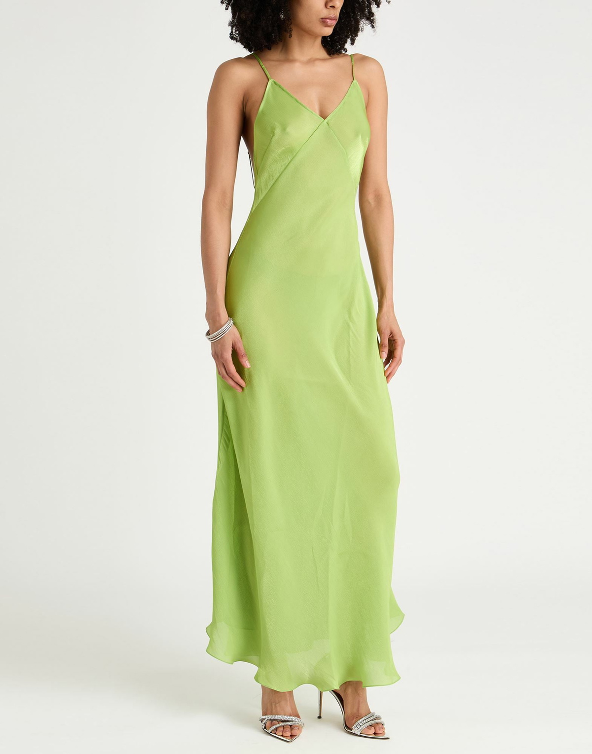 Priscavera Womens Maxi dress Lime in Green