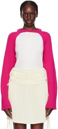 Helmut Lang Pink Rib Sweater