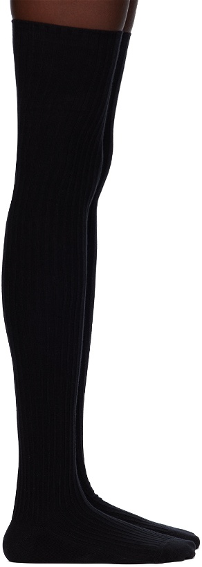 Photo: Baserange Black Overknee Socks